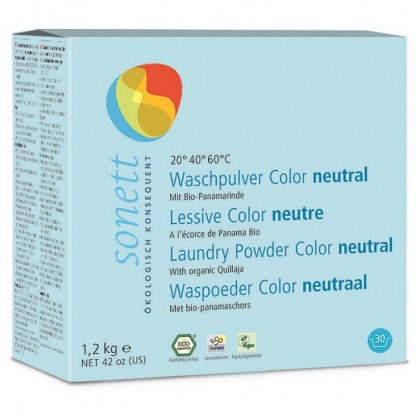 Detergent BIO pudra pt rufe colorate Neutru 1.2 kg Sonett
