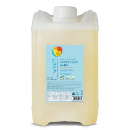 Detergent ecologic lichid rufe albe si colorate, Neutru fara parfum 10L Sonett