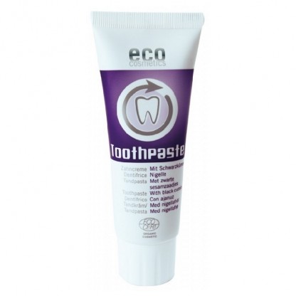 Pasta de dinti homeopata cu chimen negru, fara fluor 75 ml Eco Cosmetics
