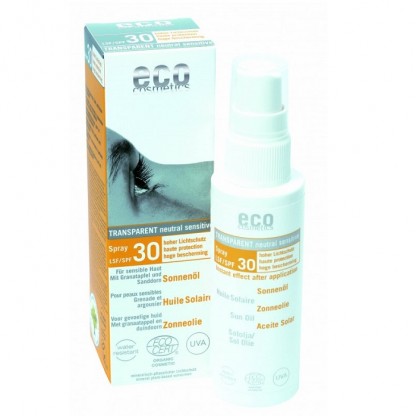 Ulei de plaja bio pentru fata si corp cu protectie solara inalta FPS30, 50ml Eco Cosmetics