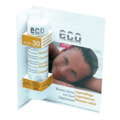 Balsam de buze bio cu protectie solara inalta FPS30, 4 g Eco Cosmetics