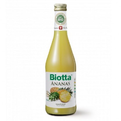 Suc de ananas bio 100%, fara zahar 500ml Biotta