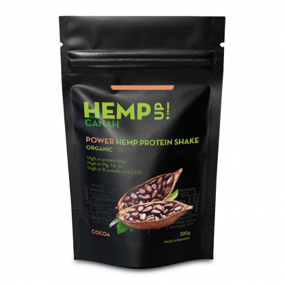 Power shake proteic de canepa si cacao bio 300g Canah