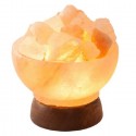 Lampa electrica din cristale de sare de Himalaya Minge de foc Monte Salt Crystal