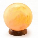 Lampa electrica din cristale de sare de Himalaya Glob Feng Shui Monte Salt Crystal