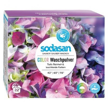 Detergent praf BIO pt rufe colorate cu lime 1010 g Sodasan