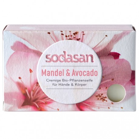 Sapun BIO cu migdale si avocado 100g Sodasan