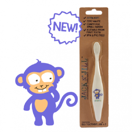 Periuta de dinti ECO pt bebe si copii Monkey Jack n' Jill
