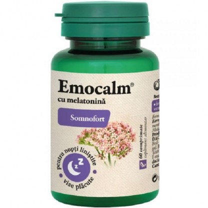 Emocalm cu melatonina comprimate (Somnofort) 60 comprimate Dacia Plant