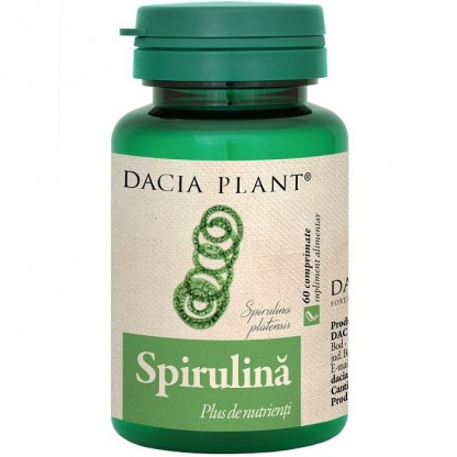 Spirulina (plus de nutrienti) 60 comprimate Dacia Plant