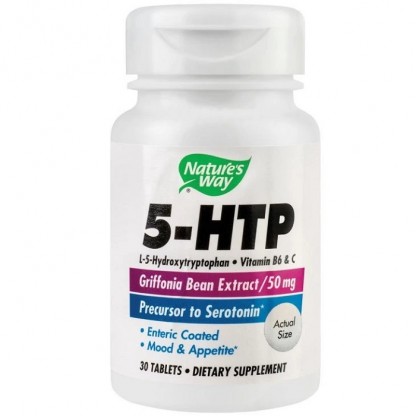5-HTP Aminoacid esential, 30 tablete filmate gastrorezistente Nature’s Way