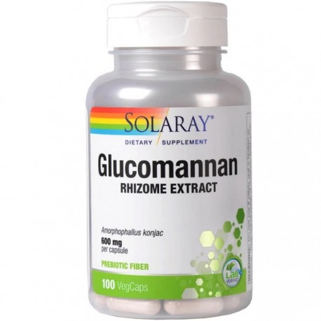 Konjac Glucomannan 600mg 100 capsule vegetale Solaray