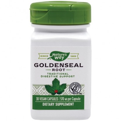 Goldenseal (suport digestiv) 570mg 30 capsule vegetale Nature's Way