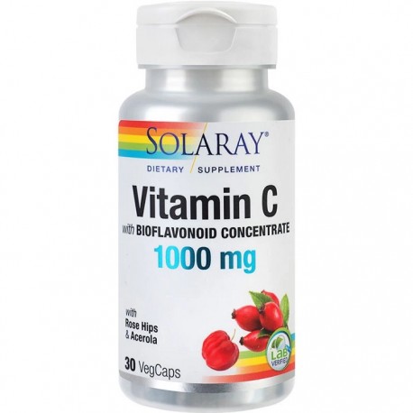 Vitamina C 1000mg (adulti) 30 capsule vegetale Solaray