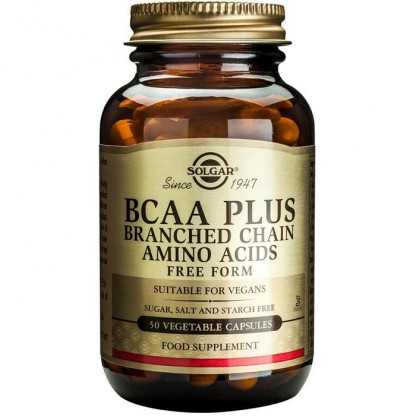 BCAA Plus (Aminoacizi cu catena ramificata) 50 cps vegetale Solgar