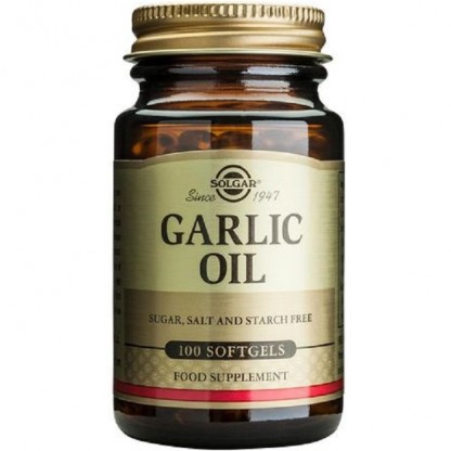 Garlic Oil (Ulei de Usturoi) 100 capsule moi Solgar