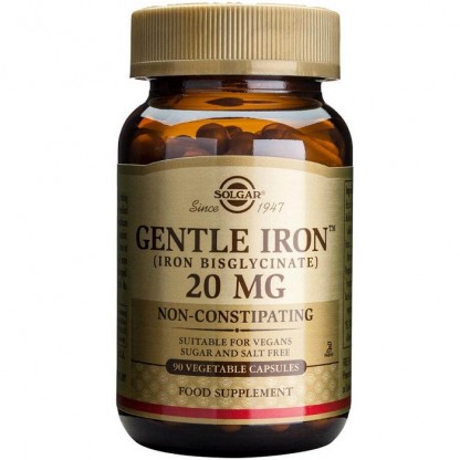 Gentle Iron (Fier) 20mg 90 capsule vegetale Solgar