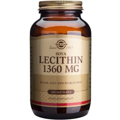 Lecithin 1360mg (Lecitina din soia) 100 capsule Solgar