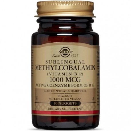 Methylcobalamin (Vitamina B12) 1000mcg 30 tablete (Metilcobalamina) Sublinguale Solgar