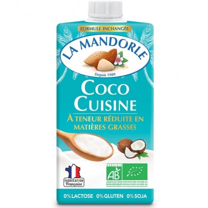 Smantana vegetala de cocos BIO 250ml La Mandorle