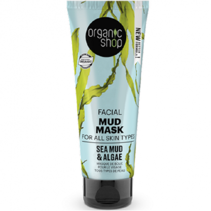 Masca faciala cu namol si extract de alge Sea Mud & Algae 75ml Organic Shop