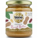 Crema de arahide smooth bio, fara sare 250g Biona