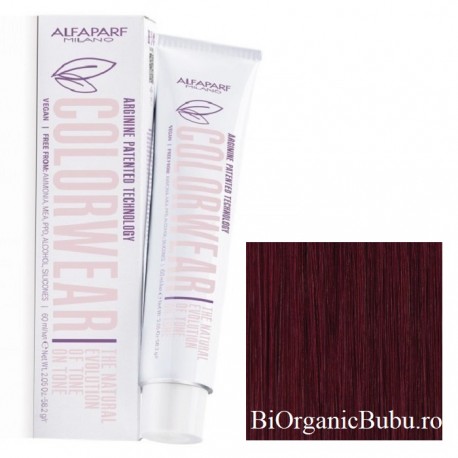 Vopsea fara amoniac nr 4.52 Medium Mahogany Violet Brown Color Wear 60ml Alfaparf Milano