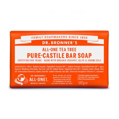Sapun organic de Castilia cu Tea Tree 140g Dr Bronner