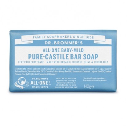 Sapun organic de Castilia fara parfum 140g Dr Bronner