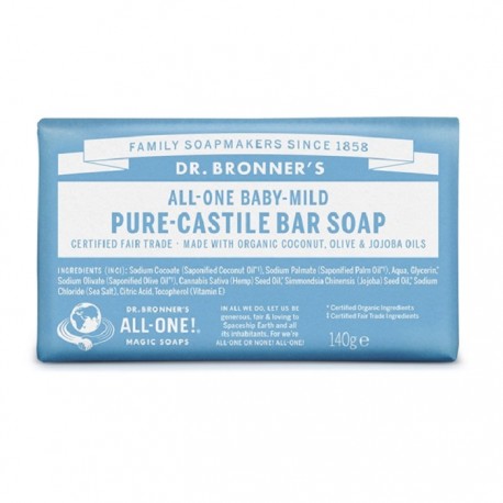 Sapun organic de Castilia fara parfum, pt piele sensibila 140g Dr Bronner