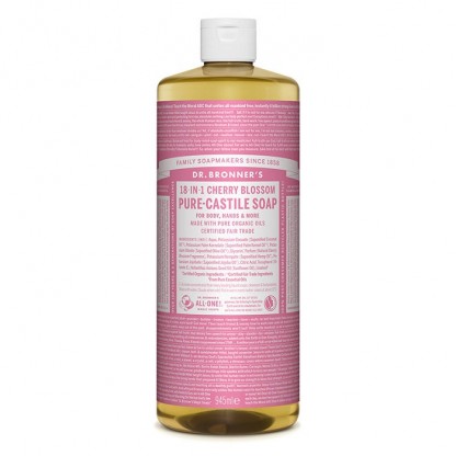 Sapun lichid bio de Castilia Cherry Blossom 945ml Dr Bronner