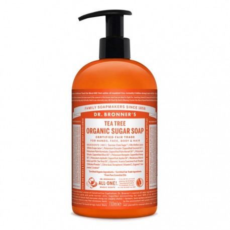 Sapun lichid organic cu pudra shikakai si Tea Tree 710ml Dr Bronner