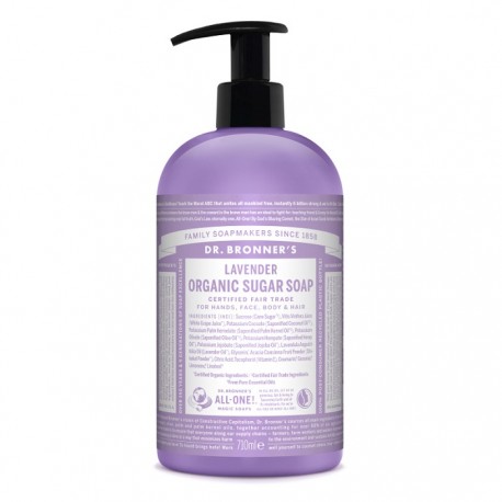 Sapun lichid organic cu pudra shikakai si lavanda 710ml Dr Bronner