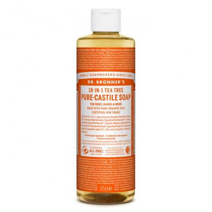 Sapun lichid bio de Castilia cu tea tree 475ml Dr Bronner