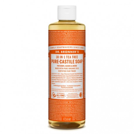 Sapun lichid de Castilia cu tea tree, organic 475ml Dr Bronner