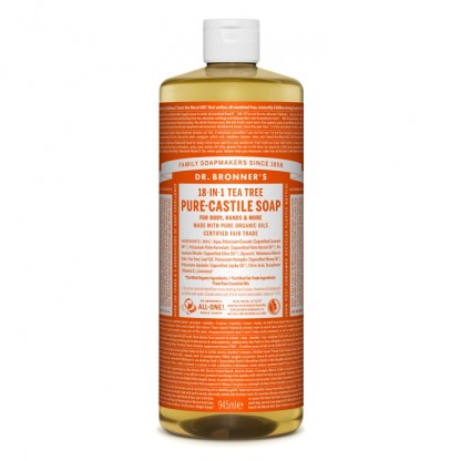 Sapun lichid de Castilia cu tea tree, organic 946ml Dr Bronner