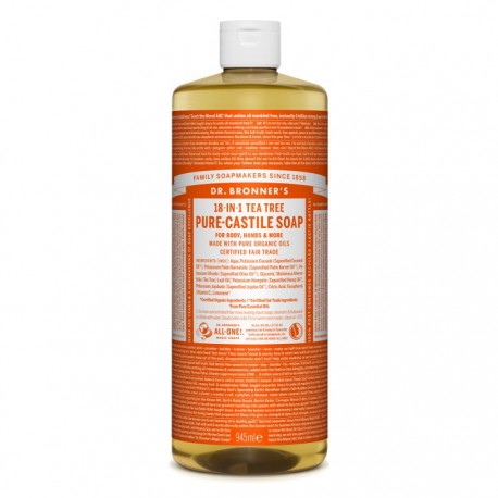 Sapun lichid de Castilia cu tea tree, organic 946ml Dr Bronner