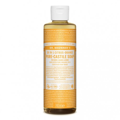 Sapun lichid de Castilia cu citrice, organic 240ml Dr Bronner