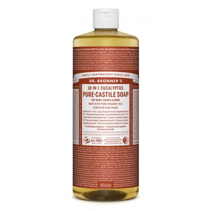 Sapun lichid de Castilia cu eucalipt, organic 945ml Dr Bronner
