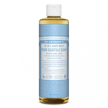 Sapun lichid de Castilia fara parfum, organic 475ml Dr Bronner
