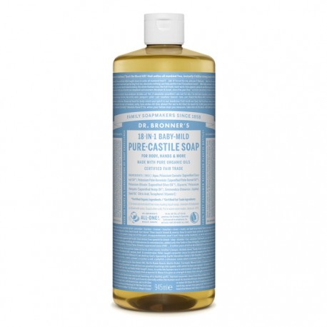 Sapun lichid de Castilia fara parfum, organic 945ml Dr Bronner