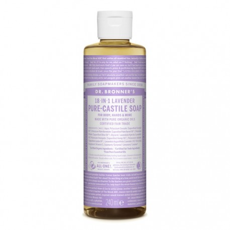 Sapun lichid de Castilia cu lavanda, organic 240ml Dr Bronner