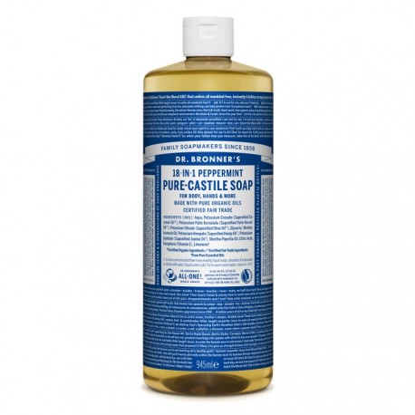 Sapun lichid de Castilia cu menta, organic 945ml Dr Bronner