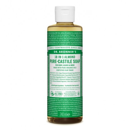 Sapun lichid de Castilia cu migdale, organic 240ml Dr Bronner