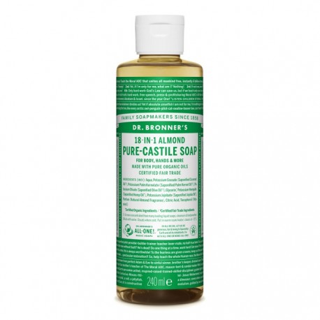 Sapun lichid de Castilia cu migdale, organic 240ml Dr Bronner