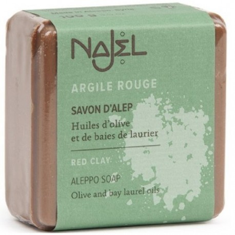 Sapun de Alep cu argila rosie, natural 100g Najel