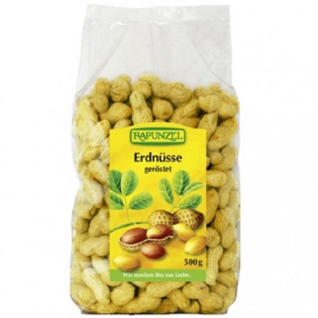 Arahide prajite in coaja bio 500g Rapunzel