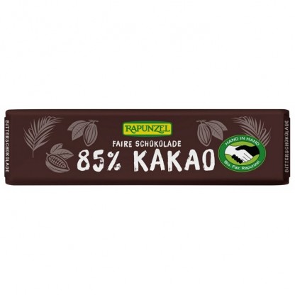 Ciocolata amaruie cu 85% cacao, bio vegana 20g Rapunzel