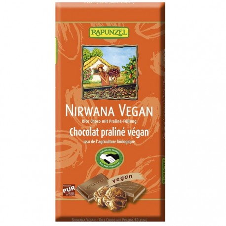 Ciocolata Nirwana cu alune, bio vegana 100g Rapunzel