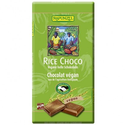 Ciocolata cu lapte de orez, bio vegana 100g Rapunzel